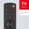 One For All Contour TV Universal Remote Control | Replacement for all types of TVs - Black - URC1210