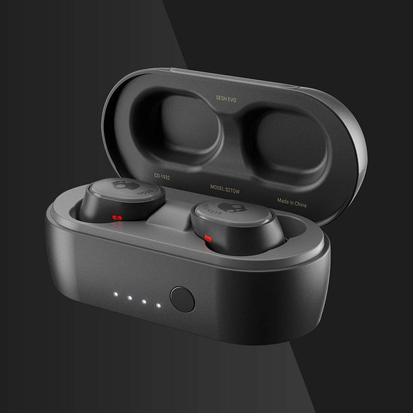 Skullcandy Sesh Evo True Wireless Bluetooth Headphones | IP55 Sweat, Water & Dust Resistant - True Black - S2TVW-N896