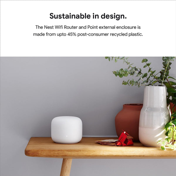 Google Nest WiFi Dual Band Router - White - GA00595-GB