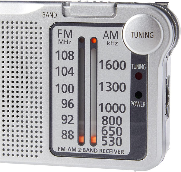 Panasonic Portable AM/FM Pocket Radio - Silver - RFP150DEG-S