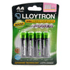 Lloytron 2-Piece Rechargeable Battery Bundle | Includes 4x AA + Mains Battery Charger - B011 / B1502
