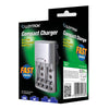 Lloytron 3-Piece Rechargeable Battery Bundle | Includes 4x AA, 4x AAA + Mains Battery Charger - B011 / B014 / B1502
