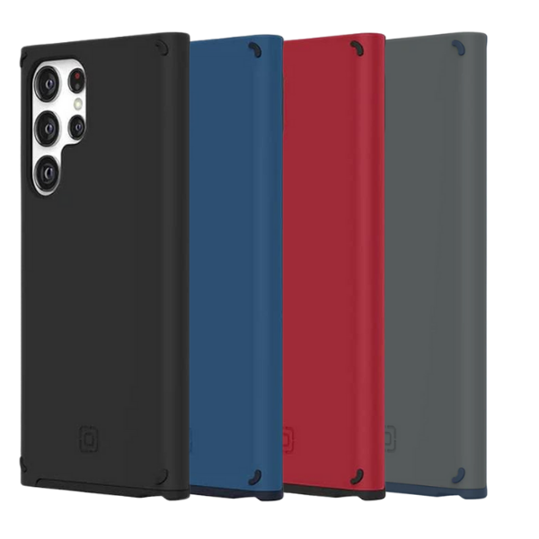 Incipio Duo Protective Case for Galaxy S22, S22+, S22 Ultra 5G Series - Black, Blue, Grey or Red
