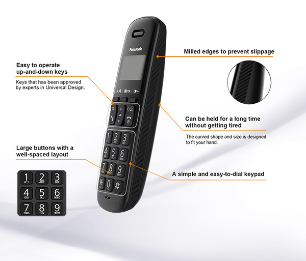 Panasonic KX-TGB610EB Single Digital Cordless Telephone with Nuisance Call Blocker