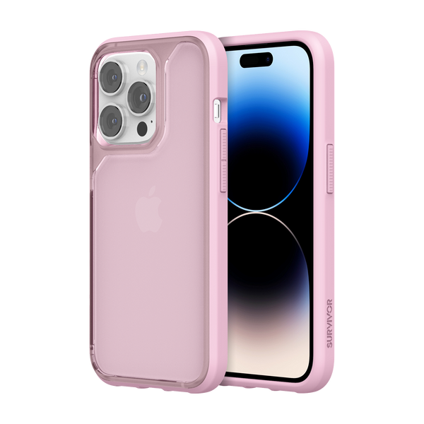 Survivor Strong Series Case for iPhone 14 / 14 Pro / 14 Plus / 14 Pro Max - Black, Clear or Powder Pink