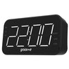 Groov-e Radio Curve Rechargeable Alarm Clock Radio | LED Display - Black - GVCR02BK