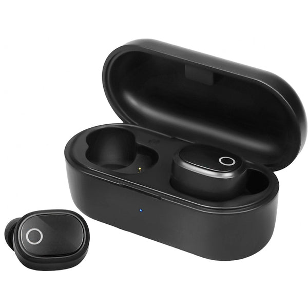 Groov-e Music Buds True Wireless TWS Headphones Earphones with Charging Case - Black - GVTW03BK