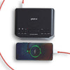 Groov-e Atlas Alarm Clock Radio with Wireless Charging Pad - Black - GVWC06BK