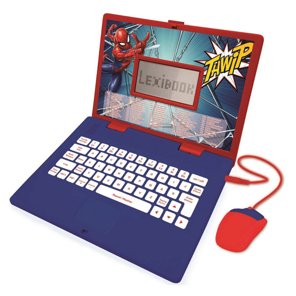 Lexibook Spiderman Bilingual Educational Laptop with 124 Activities | English & French - JC598SPi1