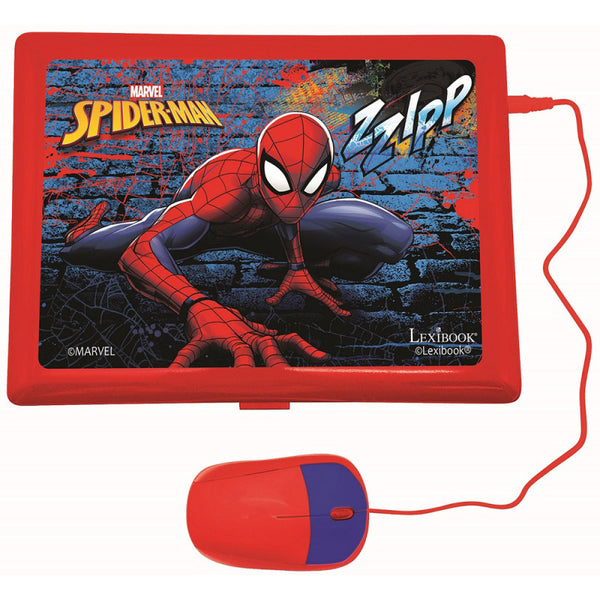 Lexibook Spiderman Bilingual Educational Laptop with 124 Activities | English & French - JC598SPi1