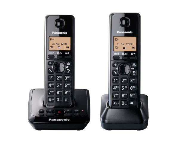 Panasonic KX-TG2722EB Twin Digital Cordless Phone with Answer Machine