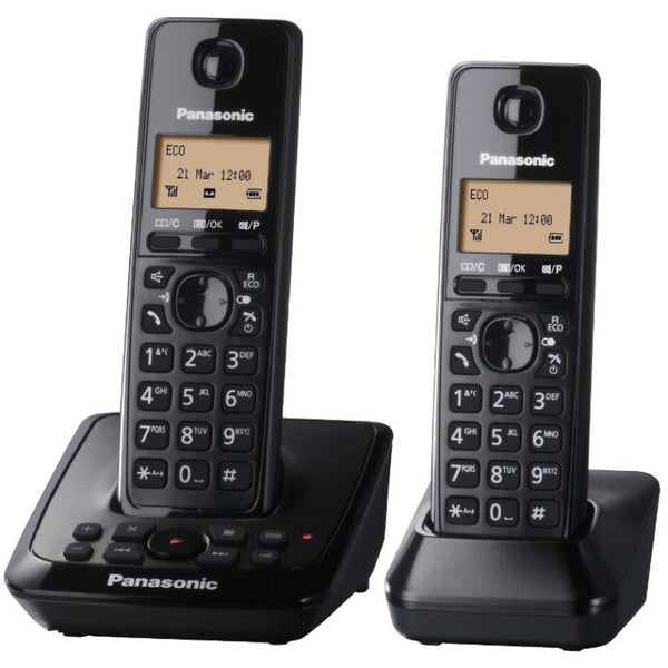 Panasonic KX-TG2722EB Twin Digital Cordless Phone with Answer Machine