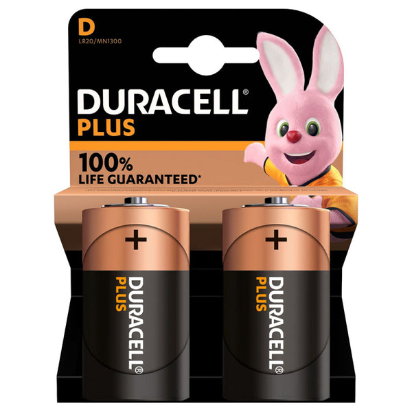 Duracell Plus Alkaline Batteries for General Household Use - Size AA/AAA/C/D/9v
