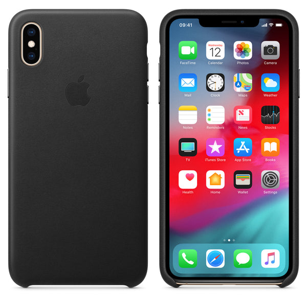 Apple Leather Case for Apple iPhone XS Max - Black - MRWT2ZM/A