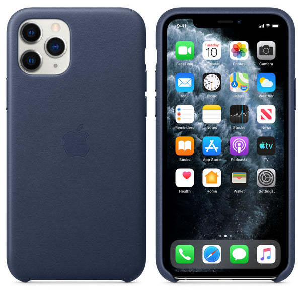 Apple Leather Case for iPhone 11 Pro - Midnight Blue - MWYG2ZM/A