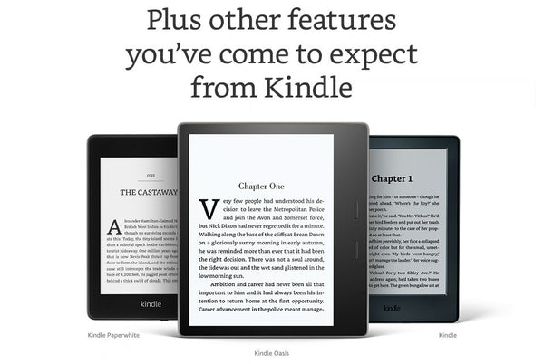 Kindle Oasis (8th Generation) 4GB, Wi-Fi, 6in - Black (Black Leather  for sale online