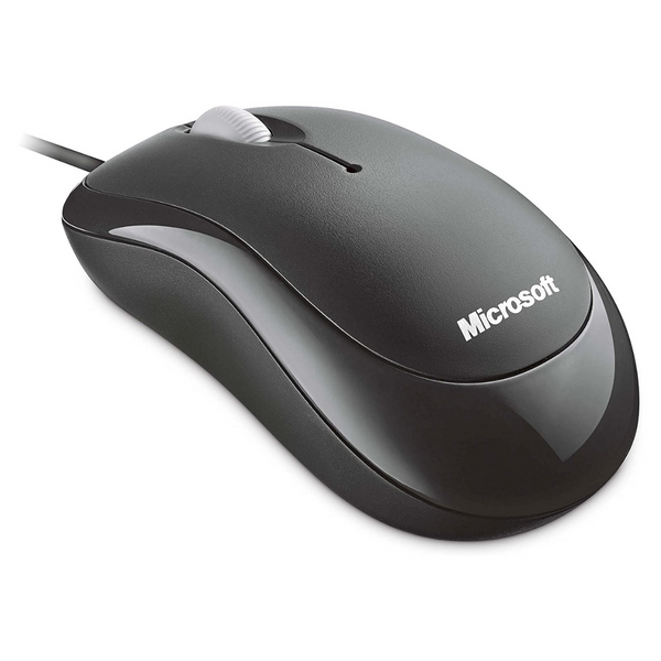 Microsoft 4YH-00007 Basic Optical Wired Mouse for PC & Laptop - Black