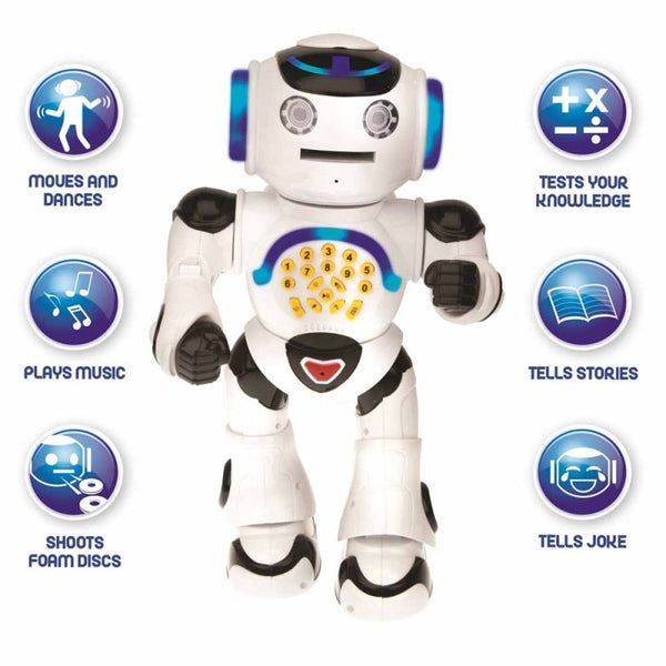 Robot talking toy shop