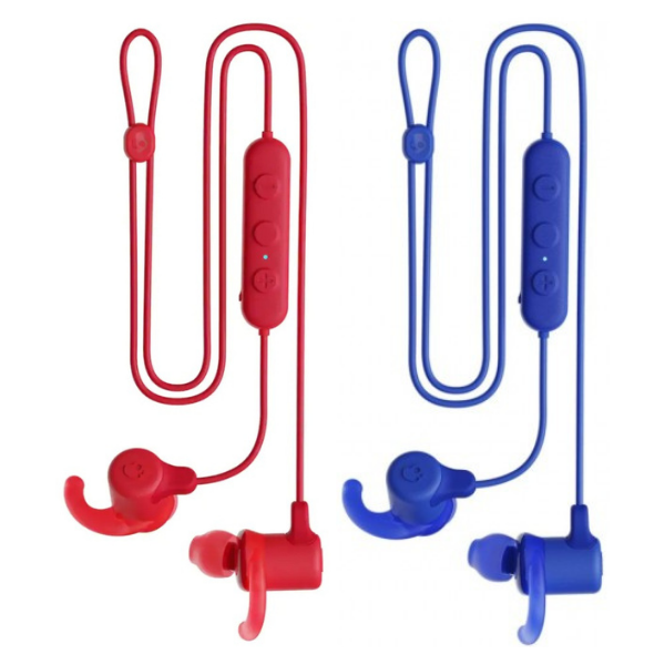 Skullcandy Jib+ Active Wireless In-Ear Headphones with Microphone - Red or Blue