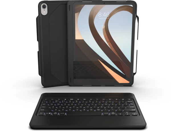 Zagg Keyboard Rugged Book Go with Detachable Keyboard & Case for iPad Pro 11" - Black - 103102335