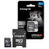 Integral MicroHDSC Micro SD 16GB Memory Card with SD Adaptor | Class 10 - INMSDH16G10