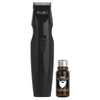 Wahl GroomEase Shape & Style Beard Trimmer Gift Set | Beard Trimmer & Beard Oil - Black - 5606-800