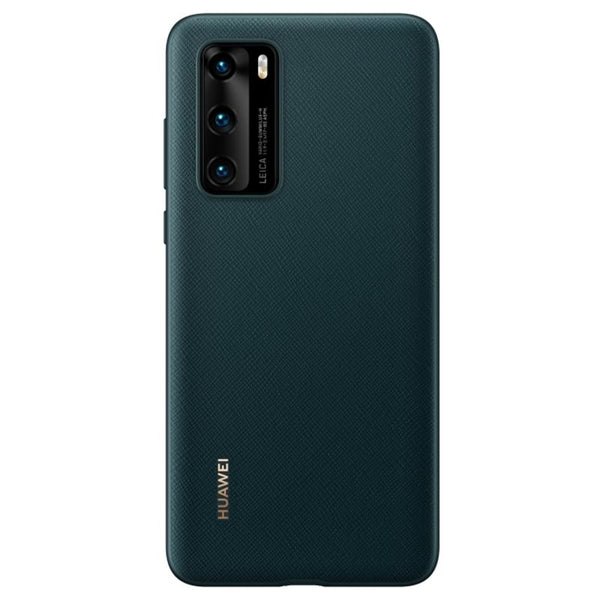 Huawei PU Phone Case Cover for Huawei P40 - Black or Ink Green - 519937