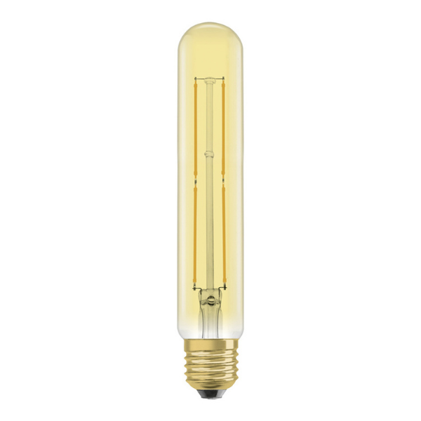 Osram 1906 LED E27 Vintage Filament Glass ES Bulb Tubular 40W - Gold - LV808188