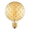 Osram 1906 LED E27 Vintage Filament Glass ES Light Bulb Pinecone 40W - Gold - LV092037