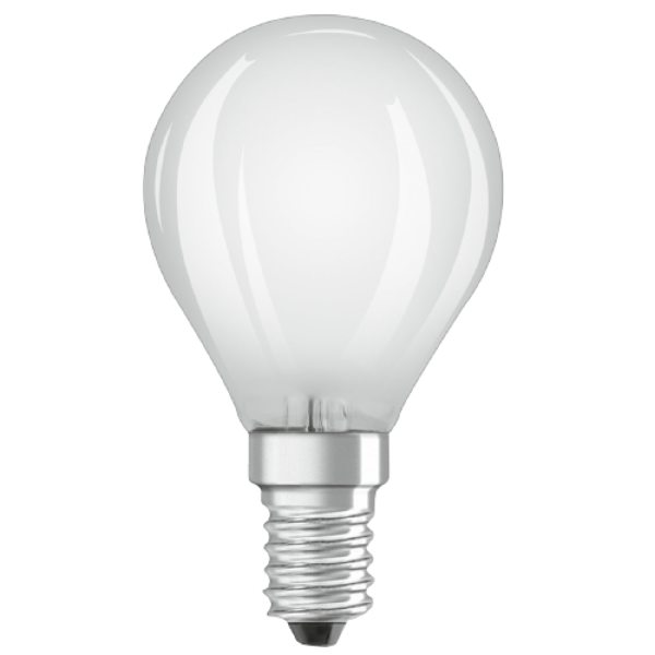 Osram LED E14 Frosted Filament SES Light Bulb Mini Globe (3 Pack) - LV819399