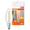 Osram LED E14 Filament Clear Glass SES Light Bulb Candle 40W (2 Pack) - Warm White - LV330511