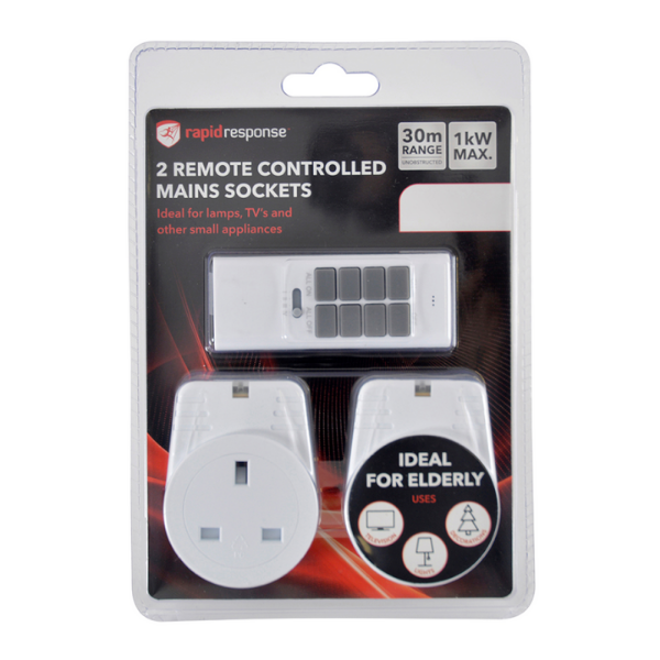 Lloytron RapidResponse 1KW Remote Controlled Sockets - White - A1211WH