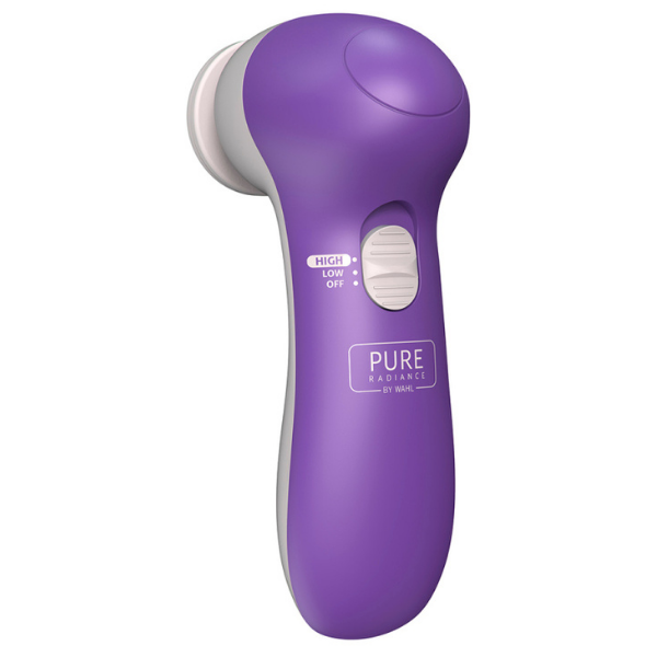 Wahl Pure Radiance 2 in 1 Facial Cleanser Brush | Interchangeable Head - Purple - ZY107