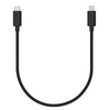 Veho Pebble USB-C to Lightning Charge and Sync Cable | 20CM - Black - VCL-004-MFI-C-20CM