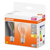 Osram LED E27 Filament Glass GLS ES Light Bulb Clear 40W (2 Pack) - Warm White - LV330214