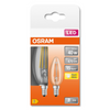 Osram LED E14 Filament Clear Glass SES Light Bulb Candle 40W (2 Pack) - Warm White - LV330511