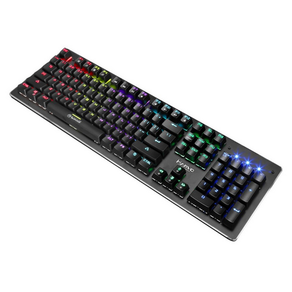 Marvo Scorpion KG909 RGB LED Full Size Mechanical Gaming Keyboard with Blue Switches - Black