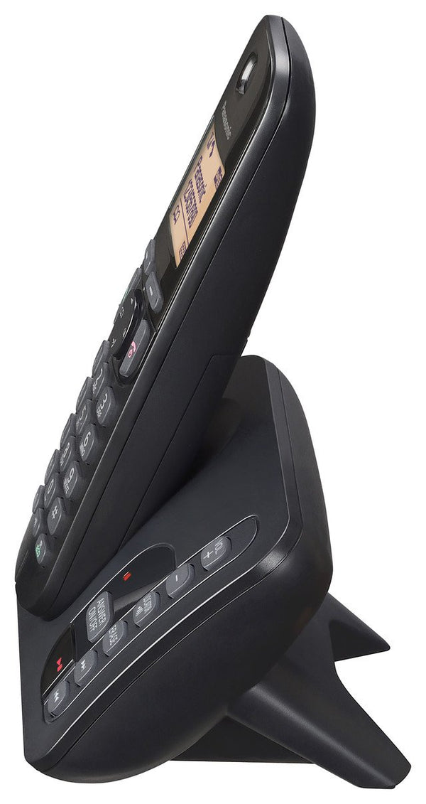 Panasonic KX-TGC220EB Single Digital Cordless Phone with LCD Display & Answer Machine