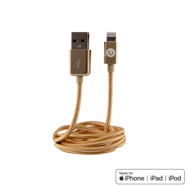 Urbanz MFi Certified USB Braided Cord Lightning Cable for iPhone & iPad - INC-LC1