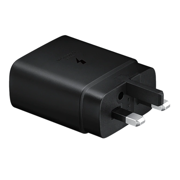 Samsung Super Fast 45W 3-Pin Wall Charger 2.0 with USB Type-C to Type-C Cable (5 A) - Black - EP-TA845XBEGGB