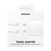Samsung Super Fast 45W 3-Pin Wall Charger 2.0 with USB Type-C to Type-C Cable (5 A) - White - EP-TA845XWEGGB