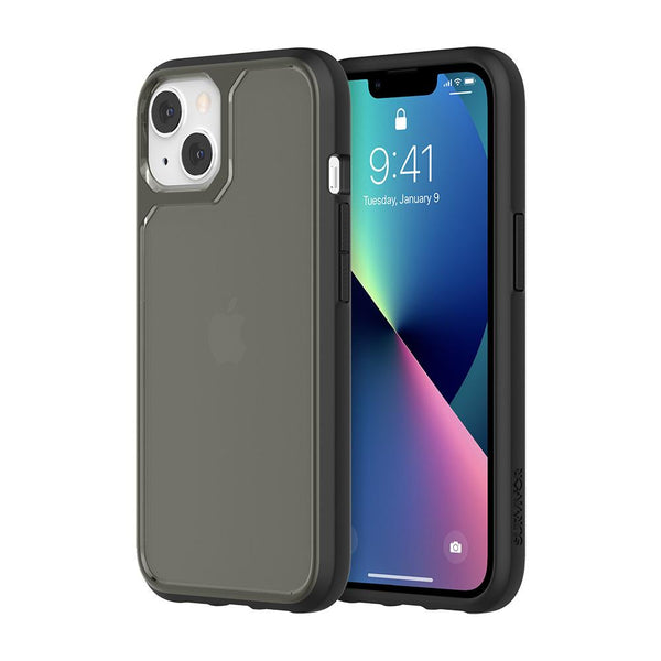 Griffin Survivor Strong Case for iPhone 13 Mini, 13, 13 Pro or 13 Pro Max - Black, Clear, Blue or Pink