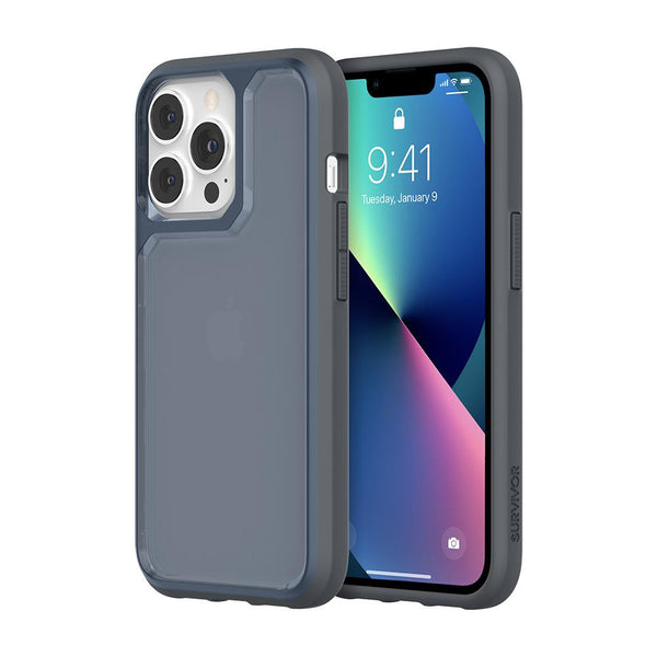 Griffin Survivor Strong Case for iPhone 13 Mini, 13, 13 Pro or 13 Pro Max - Black, Clear, Blue or Pink