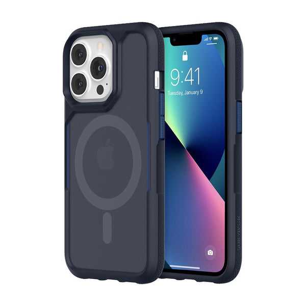 Griffin Survivor Endurance Case for iPhone 13 Mini, 13, 13 Pro or 13 Pro Max - Black/Grey, Steel Blue or Plum