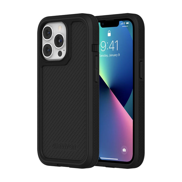 Griffin Survivor Earth All-Terrain Case for iPhone 13 Mini, 13, 13 Pro or 13 Pro Max - Black, Wild Fern Green or Storm Blue