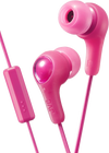 JVC Gumy Plus In Ear Headphones with Mic & Remote - Black, Blue, Pink or White - HAFX7M
