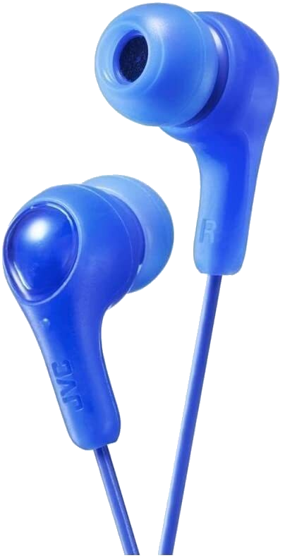 JVC Gumy Plus In Ear Headphones Earphones with Bass Boost - Black, Blue, Pink, Violet and White - HAFX7