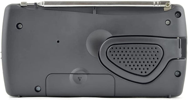 Lloytron ‘Sports’ 3 Band Personal Sports Radio with Earphones | Integral Carry Handle | Battery Powered - Black - N736 / N3201