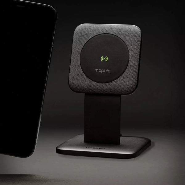 Mophie 15W Snap+ Wireless Qi Charging Stand | Magnetic Grip for MagSafe Devices - Black - 401307720