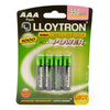 Lloytron 2-Piece Rechargeable Battery Bungle | Includes 4x AAA + Mains Battery Charger - B014 / B1502